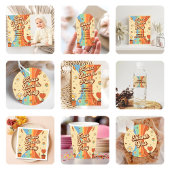 Vrede Liefde Party Retro Regenboog 6e Verjaardag Papieren Bordje