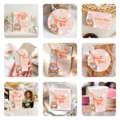 Een groovy babe retro regenboog 1e verjaardag kaart