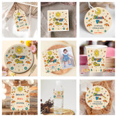 Groovy Retro Daisy Verjaardagsfeestje Servet