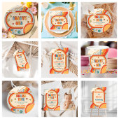 Acht is een Vibe Groovy Retro Rainbow 8e verjaarda Kaart