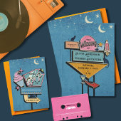 Paarse roze retorvloeren bruiloft ronde sticker