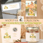 Retro Groovy 60th Birthday Party Servet