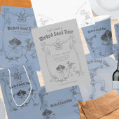 Grunge Retro Zwart Halloween Feest Cadeaupapier