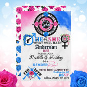 Pistolen of Rozen Geslacht onthullen Baby shower Ronde Button 7,6 Cm