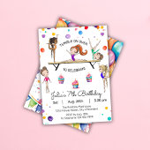 Gymnastics Birthday Invitation | Gymnastiekpartij Kaart
