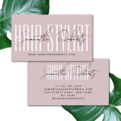 Hair stylist modern typografie script beige visitekaartje
