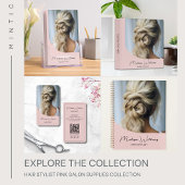 Haarstylist Modern Pink Naamplaatje