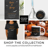 Elegant Sinaasappel Happy Halloween met Bat Black Trui