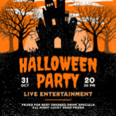 Halloween Party Kaart