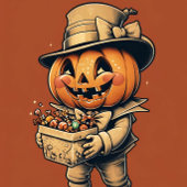 Jack van lantaarn Halloween Bedankjes Labels