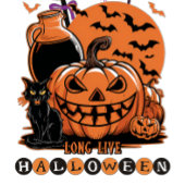 Skeleton rijden op een bezemsteel Halloween T-shirt