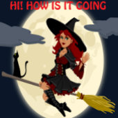 Schattige Grappig Kinder Halloween Party Zwart Sin Kaart