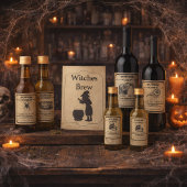 Halloween Skull Maggot Juice Apothecary Wijnlabel Wijn Etiket
