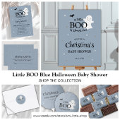 Halloween Little Boo Blue boeken voor Baby Informatiekaartje