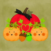 Autumn Halloween Best Bridal Shower Kaart