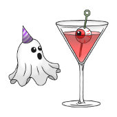 Schattigee Ghost & Spooky Cocktail Glas