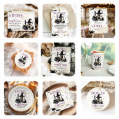 Heksen Halloween Night Party Kaart