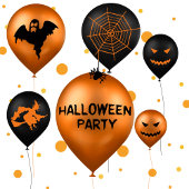 Happy Halloween Party-ballonnen Servetten