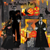 Dracula's Castle Halloween Party Banner