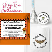 Trunk or Treat Kinder Halloween Party Sjabloon Kaart