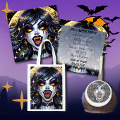 Comic Book Style Vampire Halloween Party Planner