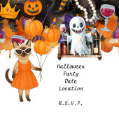 Pickleball Halloween feest voor kattenliefhebbers Cadeaupapier