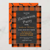 Halloween Plaid Boo Ronde Sticker