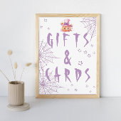 Schattige Halloween Spooktacular Girl 6th Birthday Kaart