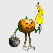 Happy Halloween en Trick or treat Kaart Notitiekaartje