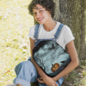 Halloween pompoen en raaf denim jacket