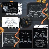 Halloween Baby shower Dank u Bedankkaart