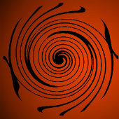 Halloween Swirl Party uitnodiging