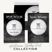 Halloween Spooky Scary Owl Spooktacular Party Papieren Bordje