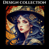 Halloween thema getatoeëerd heksenfeest uitnodigin kaart