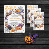 Halloween Tiny Feet, Spooky Sweet Baby shower Papieren Bordje