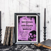 Halloween Informatie Kaart met vleermuizen