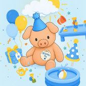 Hamhock's Splashtastic! Sprookjesboek Vierkante Sticker