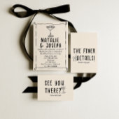  Hand Getrokken Retro Eigenzinnige Unieke Huwelijk Menu