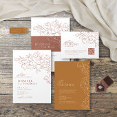 Rust bloemenzet een ring op het vrijgezellenfeest  informatiekaartje