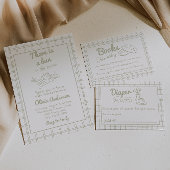 Met de hand getrokken broodje in het ovenneutrale  etiket