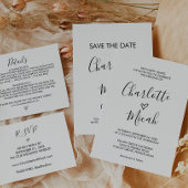 Hand Drawn Heart | Blush roze de bruiloft van Kaart