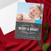 Vrolijk helder Kerstmis adres envelop afdichting Ronde Sticker (Personaliseer de collectie van deze zelfstandige maker.)