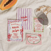 Hand getekend Geschreven geschilderd eigenzinnige  RSVP Kaartje