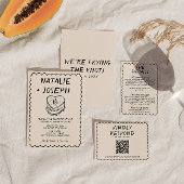 Retro alles in een hand getrokken taart Lijst brui Kaart