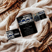 Photo Handcuffs American Flag Police Graduation Aankondiging