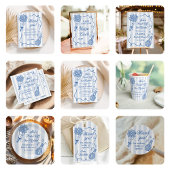 Handgetekende Bruiloftsfeest 'Fresh Off the Market Papieren Bordje