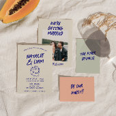 Moderne Kleurrijke Hand getrokken Cake Retro Leuke Kaart