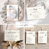 Met liefde en dankbaarheid Photo Cream bruiloft Bedankkaart