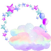  Happiness magic sweet bunny in the rainbow T-shirt