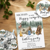 Happy Camper Birthday Forest Beer Papieren Bordje